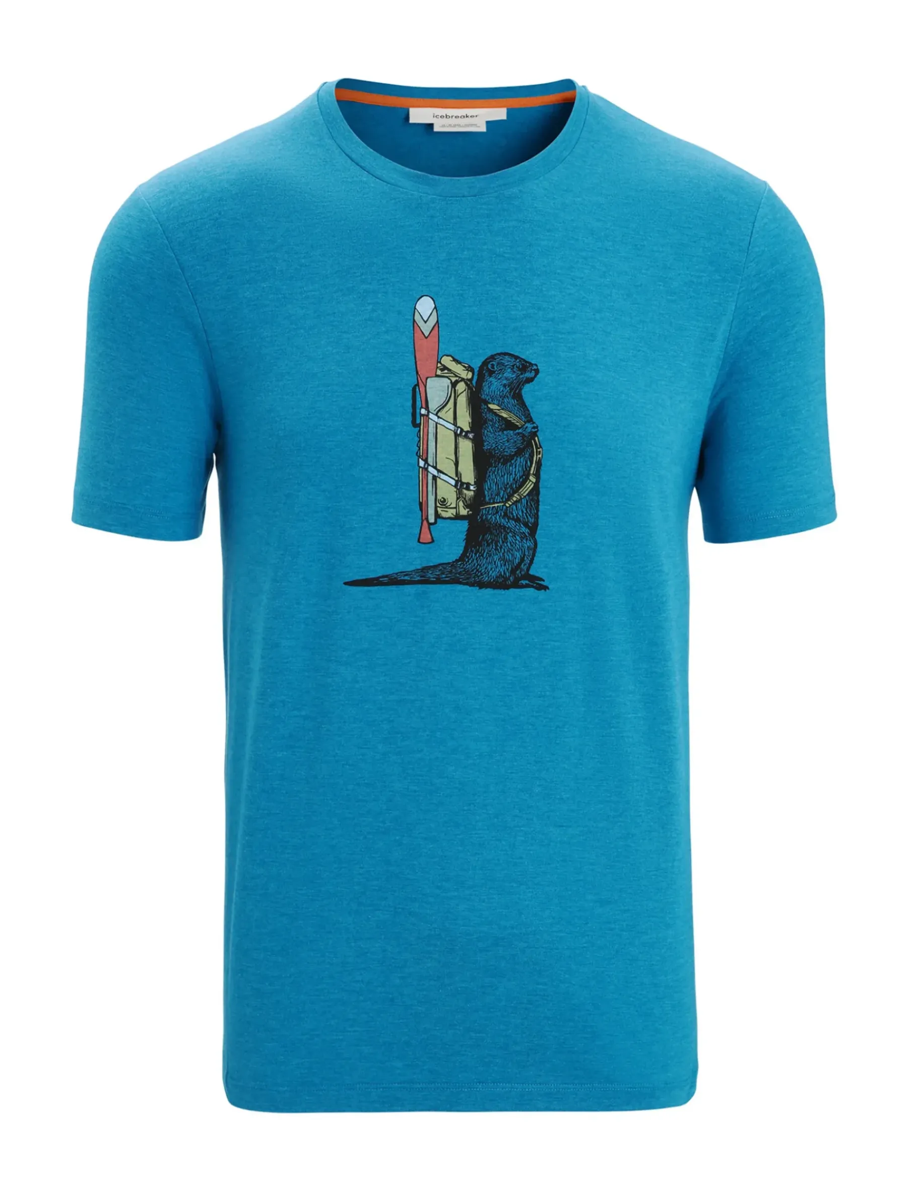 Herren Icebreaker Kurzarmshirts^Merino Central Classic T-Shirt Otter Paddle Herren