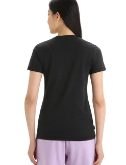 Damen Icebreaker Kurzarmshirts^Merino Central Classic T-Shirt Caravan Life Damen
