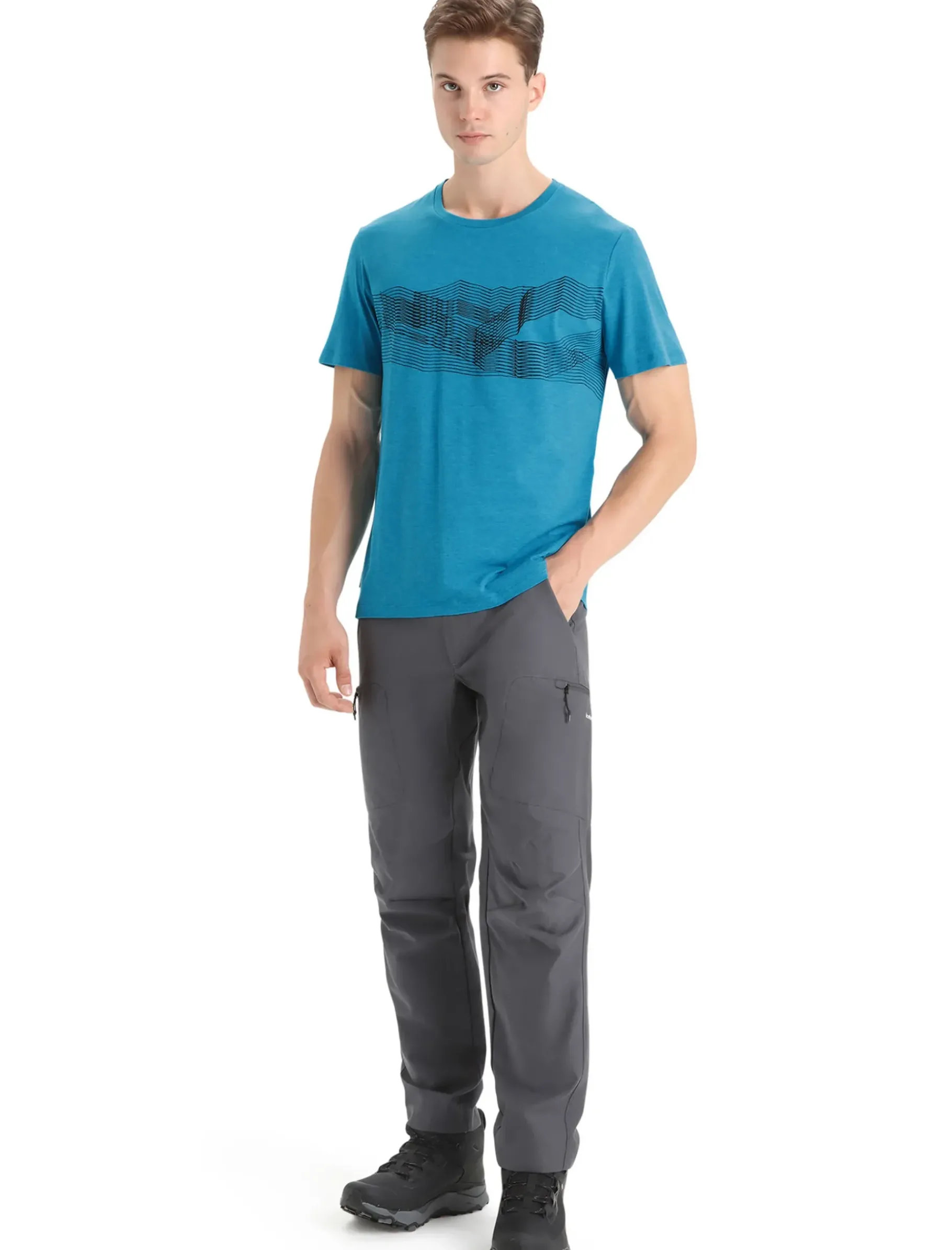 Herren Icebreaker Kurzarmshirts^Merino Central Classic T-Shirt St Anton Herren