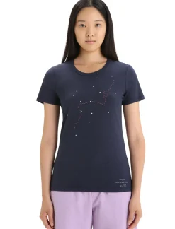 Damen Icebreaker Kurzarmshirts^Merino Central Classic T-Shirt Tour Du Mont Blanc Damen