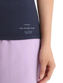 Damen Icebreaker Kurzarmshirts^Merino Central Classic T-Shirt Tour Du Mont Blanc Damen