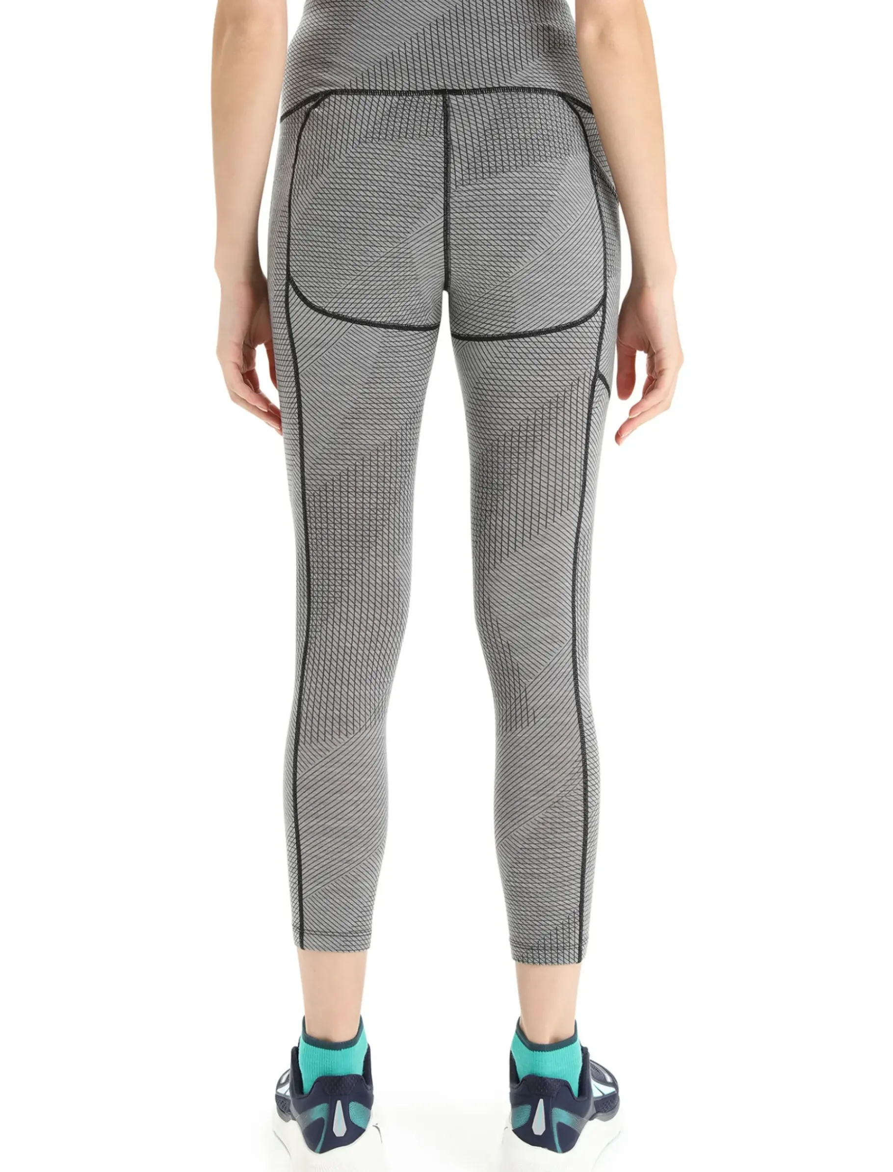Damen Icebreaker Hosen & Leggings^Merino Fastray High Rise Tights Gridlines Damen