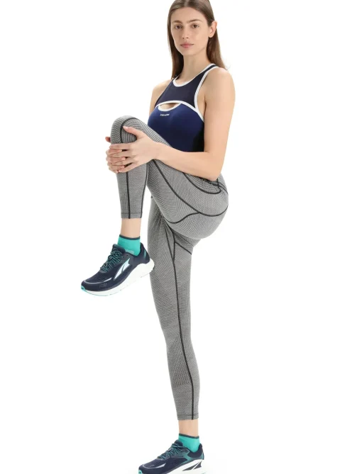 Damen Icebreaker Hosen & Leggings^Merino Fastray High Rise Tights Gridlines Damen