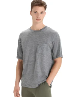 Herren Icebreaker Kurzarmshirts^Merino Granary T-Shirt Mit Brusttasche Herren