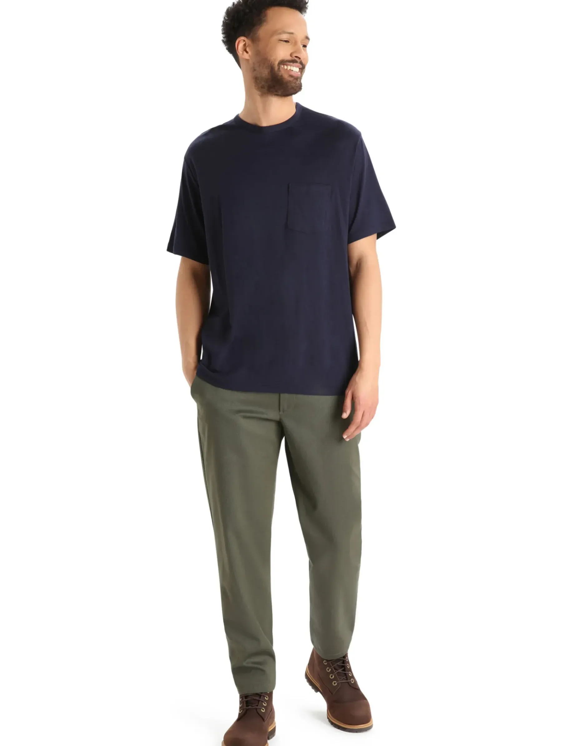 Herren Icebreaker Kurzarmshirts^Merino Granary T-Shirt Mit Brusttasche Herren