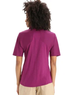 Damen Icebreaker Kurzarmshirts^Merino Hike Kurzarmshirt Damen