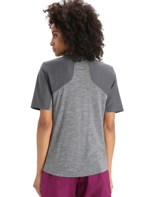 Damen Icebreaker Kurzarmshirts^Merino Hike Kurzarmshirt Damen