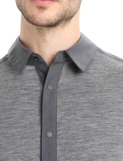 Herren Icebreaker Langärmlige Oberteile^Merino Hike Langarmshirt Herren