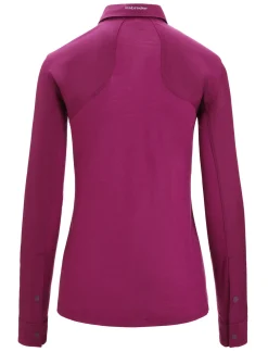 Damen Icebreaker Langärmlige Oberteile^Merino Hike Langarmshirt Damen