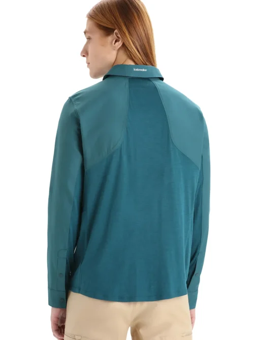 Herren Icebreaker Langärmlige Oberteile^Merino Hike Langarmshirt Herren