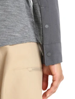 Damen Icebreaker Langärmlige Oberteile^Merino Hike Langarmshirt Damen