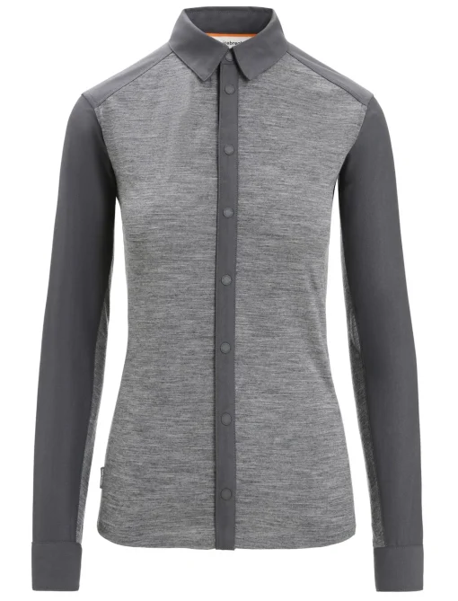 Damen Icebreaker Langärmlige Oberteile^Merino Hike Langarmshirt Damen