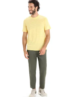 Herren Icebreaker Kurzarmshirts^Merino Leinen T-Shirt Stripe Herren
