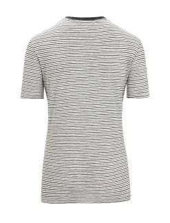 Damen Icebreaker Kurzarmshirts^Merino Leinen T-Shirt Stripe Damen