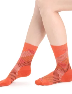 Damen Icebreaker Socken^Merino Lifestyle Feinstricksocken Crew Dashes Damen