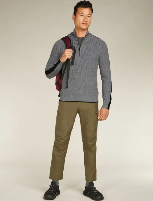 Herren Icebreaker Strickwaren^Merino Lodge Half-Zip-Pullover Herren