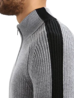 Herren Icebreaker Strickwaren^Merino Lodge Half-Zip-Pullover Herren