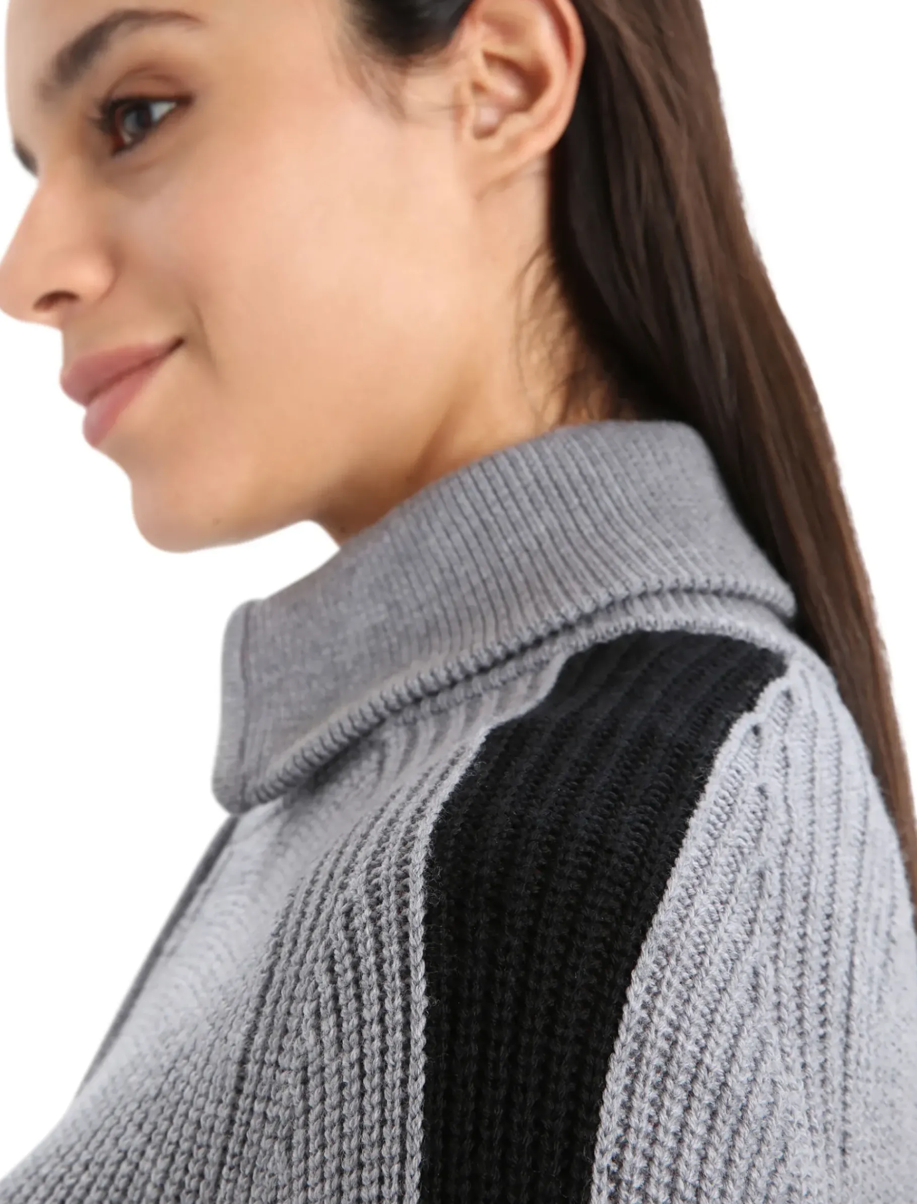 Damen Icebreaker Strickwaren^Merino Lodge Half-Zip-Pullover Damen