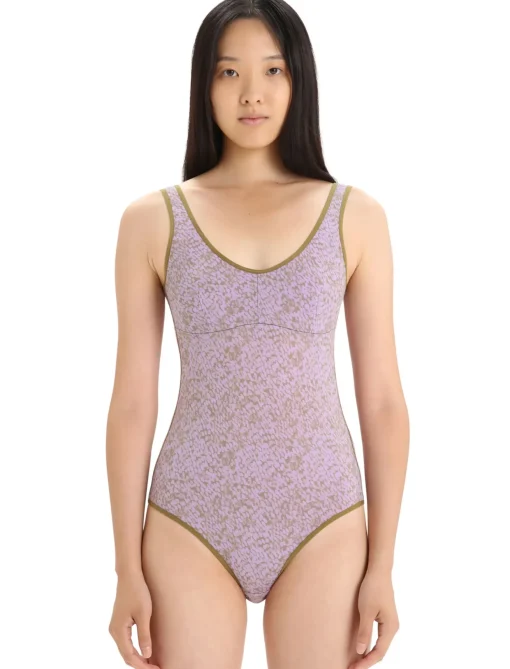 Damen Icebreaker Kurzarmshirts^Merino Queens Tank Bodysuit Damen