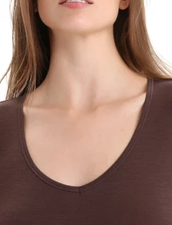 Damen Icebreaker Unterwäsche & Bhs^Merino Siren Kurzarmshirt Sweetheart Damen