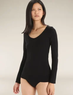 Damen Icebreaker Langärmlige Oberteile^Merino Siren Langarmshirt Sweetheart Damen
