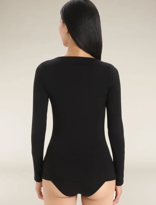 Damen Icebreaker Langärmlige Oberteile^Merino Siren Langarmshirt Sweetheart Damen