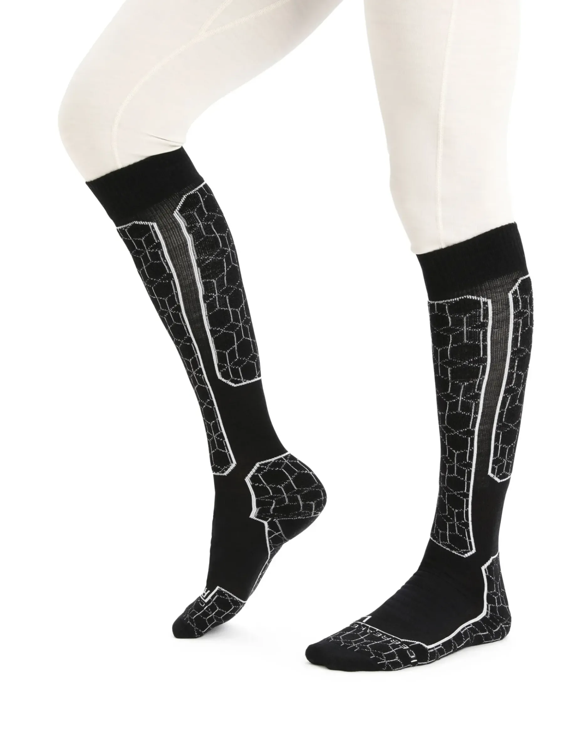 Herren Icebreaker Socken^Merino Ski+ Medium Skistrumpfe Alpine Geo Herren
