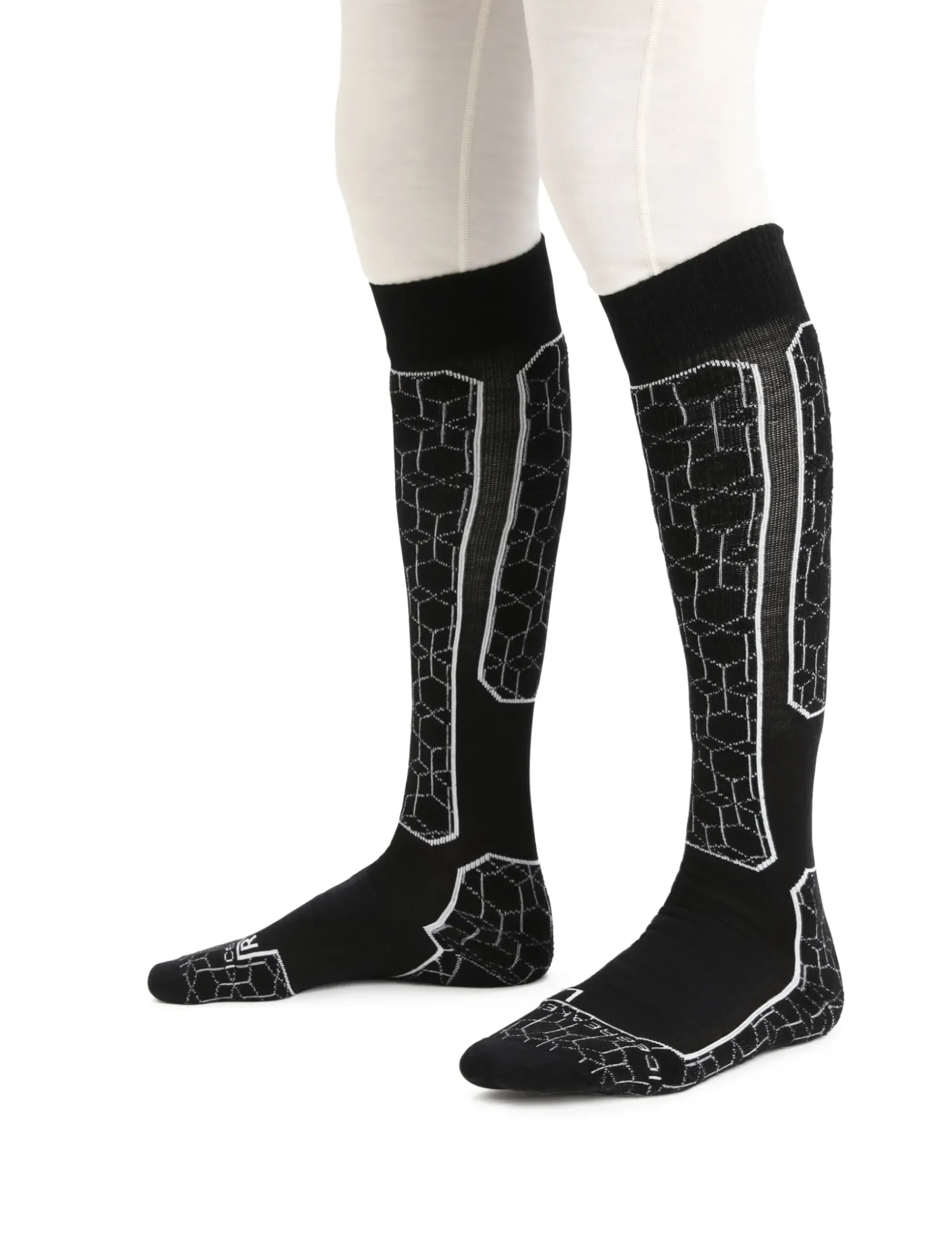 Herren Icebreaker Socken^Merino Ski+ Medium Skistrumpfe Alpine Geo Herren