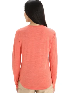 Damen Icebreaker Langärmlige Oberteile^Merino Sphere Ii Langarmshirt Damen