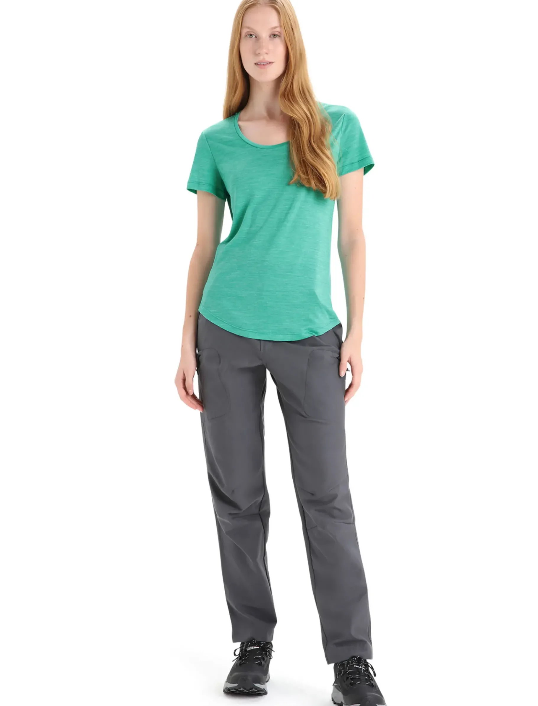 Damen Icebreaker Kurzarmshirts^Merino Sphere Ii T-Shirt Mit U-Ausschnitt Damen