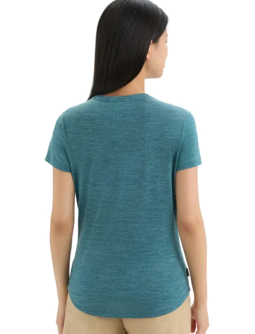 Damen Icebreaker Kurzarmshirts^Merino Sphere Ii T-Shirt Trail Damen