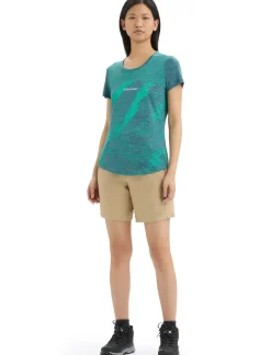 Damen Icebreaker Kurzarmshirts^Merino Sphere Ii T-Shirt Trail Damen