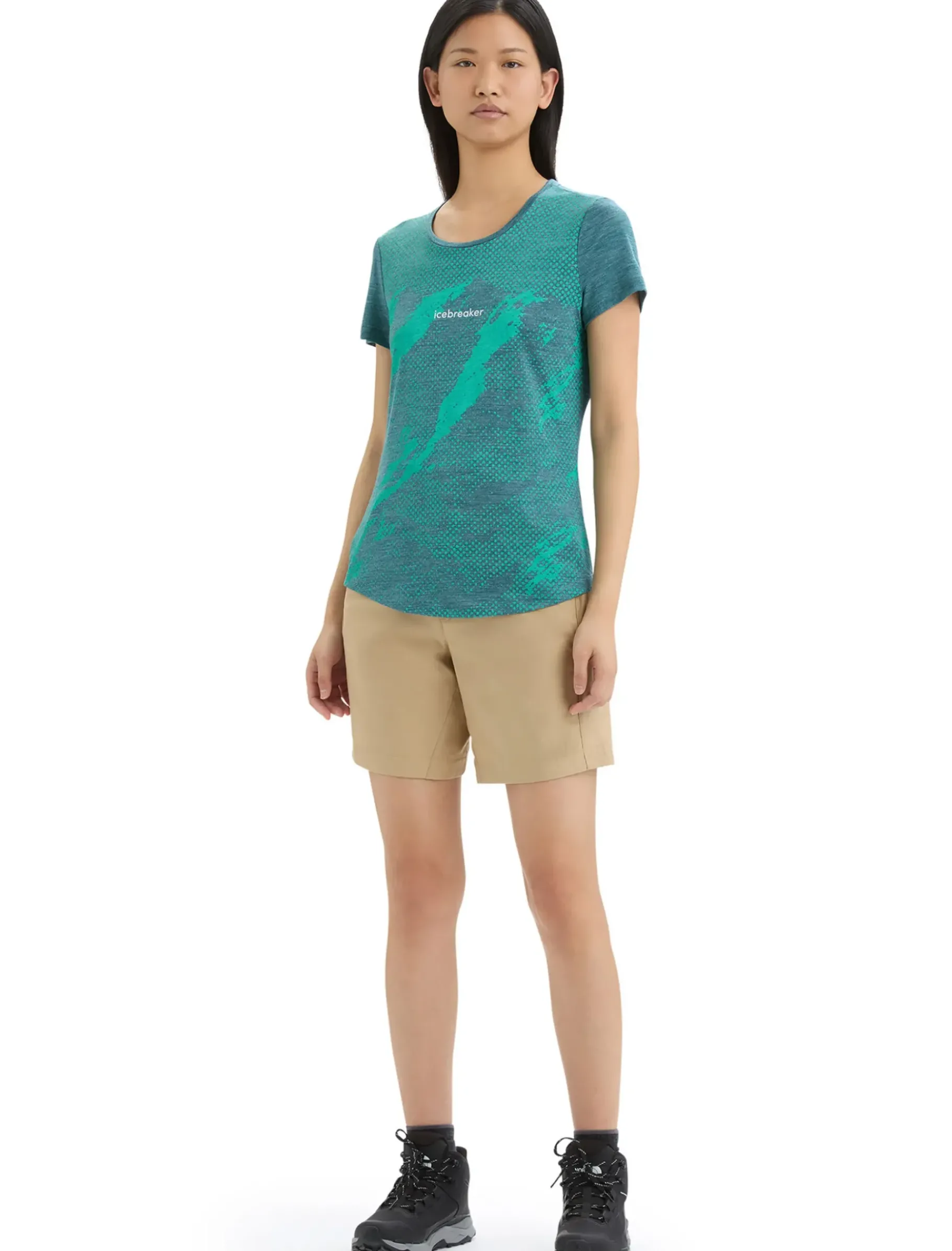 Damen Icebreaker Kurzarmshirts^Merino Sphere Ii T-Shirt Trail Damen