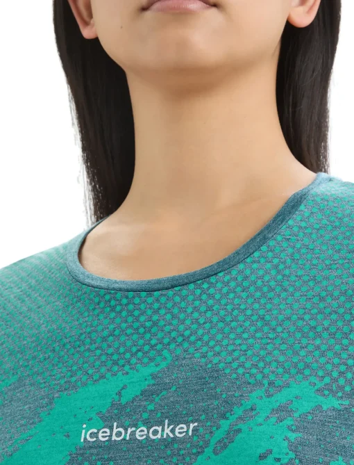Damen Icebreaker Kurzarmshirts^Merino Sphere Ii T-Shirt Trail Damen