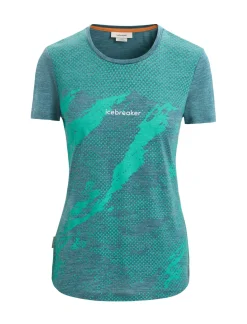 Damen Icebreaker Kurzarmshirts^Merino Sphere Ii T-Shirt Trail Damen