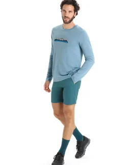 Herren Icebreaker Langärmlige Oberteile^Merino Tech Lite Ii Langarmshirt Ski Fields Herren