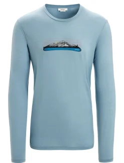 Herren Icebreaker Langärmlige Oberteile^Merino Tech Lite Ii Langarmshirt Ski Fields Herren