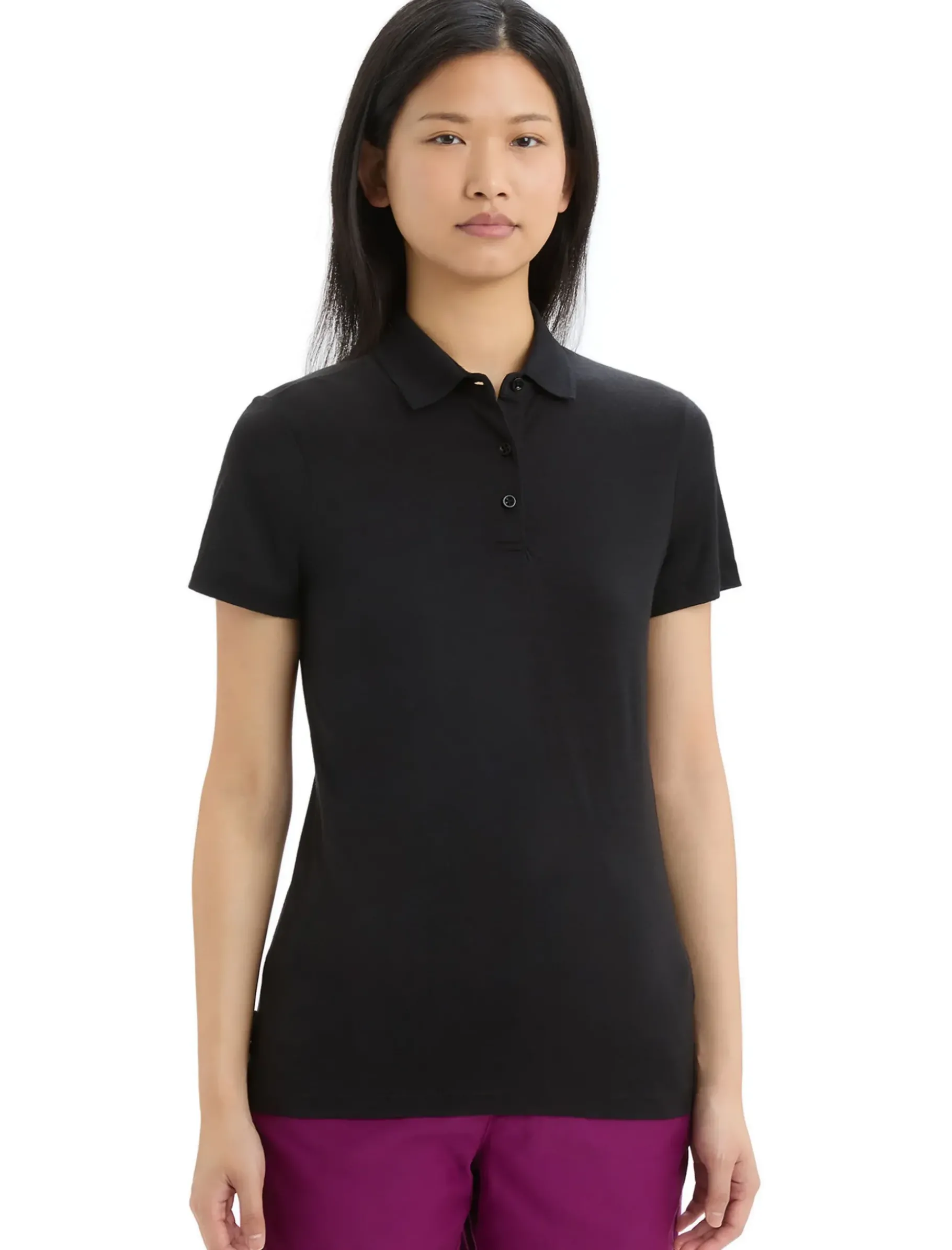 Damen Icebreaker Kurzarmshirts^Merino Tech Lite Ii Polohemd Damen