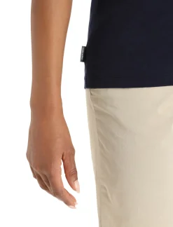 Damen Icebreaker Kurzarmshirts^Merino Tech Lite Ii T-Shirt Ski Stripes Damen