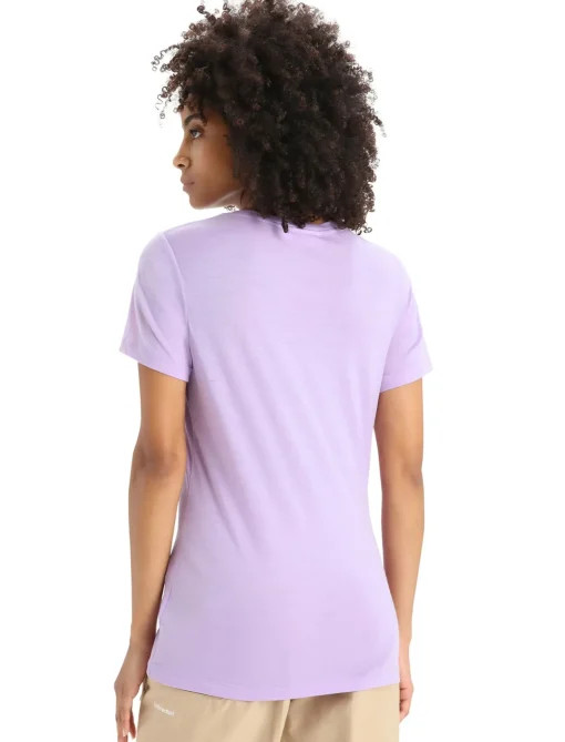 Damen Icebreaker Kurzarmshirts^Merino Tech Lite Ii T-Shirt Spring Run Damen