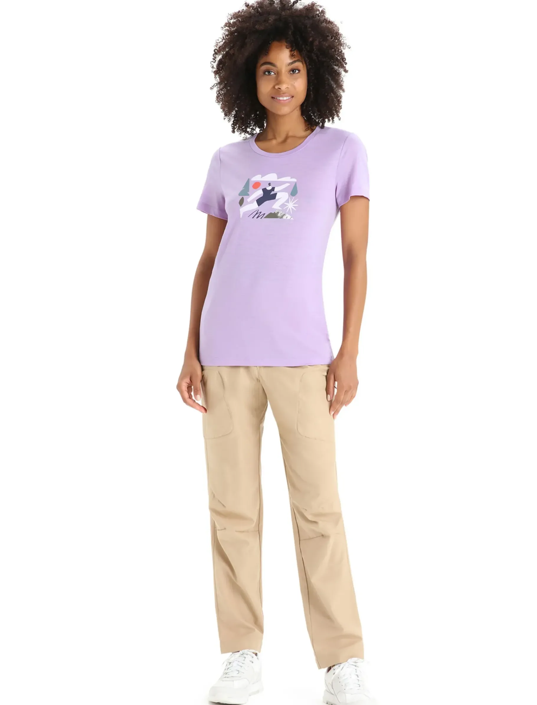 Damen Icebreaker Kurzarmshirts^Merino Tech Lite Ii T-Shirt Spring Run Damen