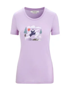 Damen Icebreaker Kurzarmshirts^Merino Tech Lite Ii T-Shirt Spring Run Damen