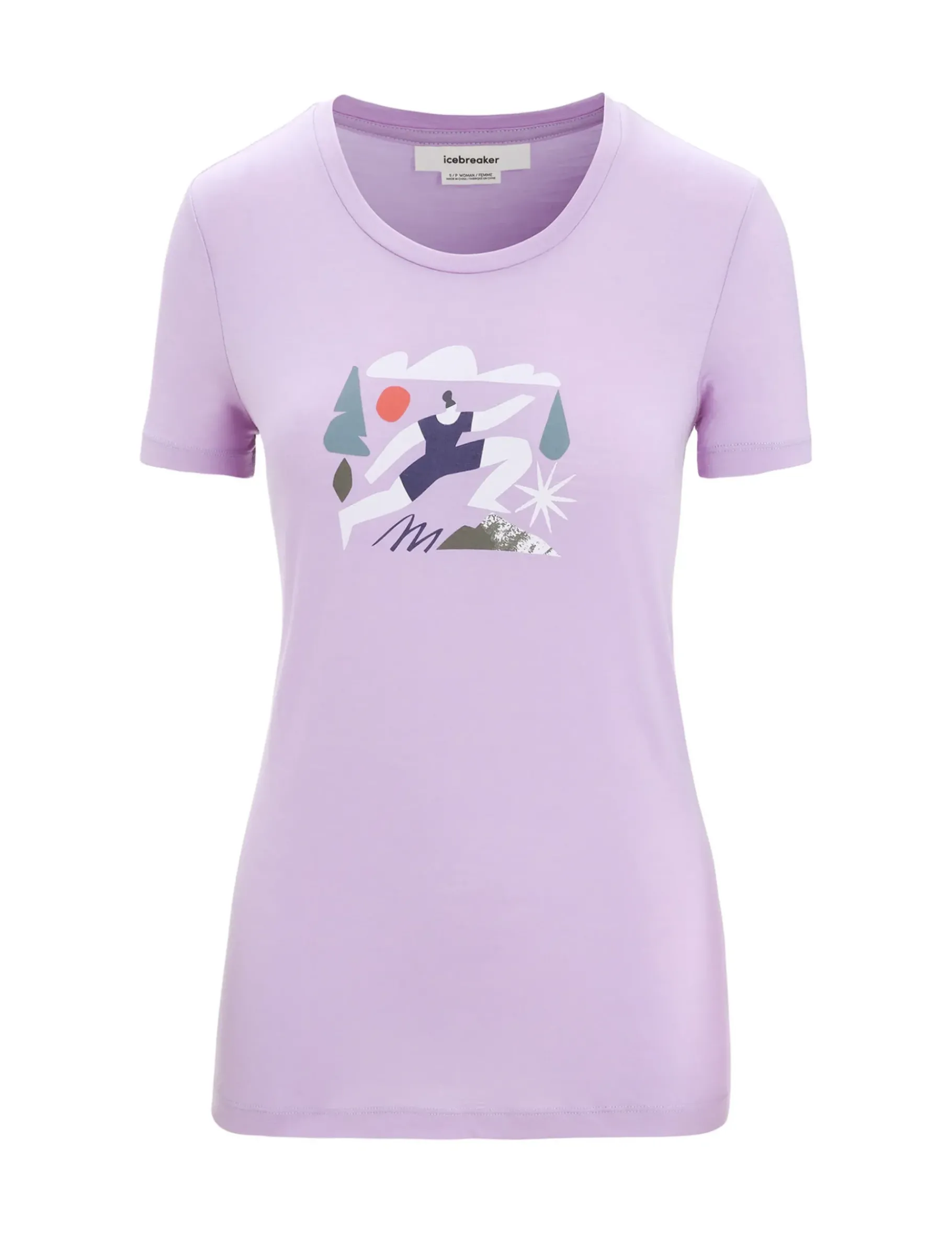 Damen Icebreaker Kurzarmshirts^Merino Tech Lite Ii T-Shirt Spring Run Damen