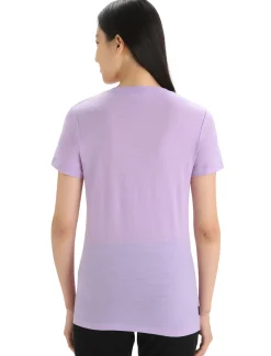 Damen Icebreaker Kurzarmshirts^Merino Tech Lite Ii T-Shirt Mit U-Ausschnitt Fresh Growth Damen