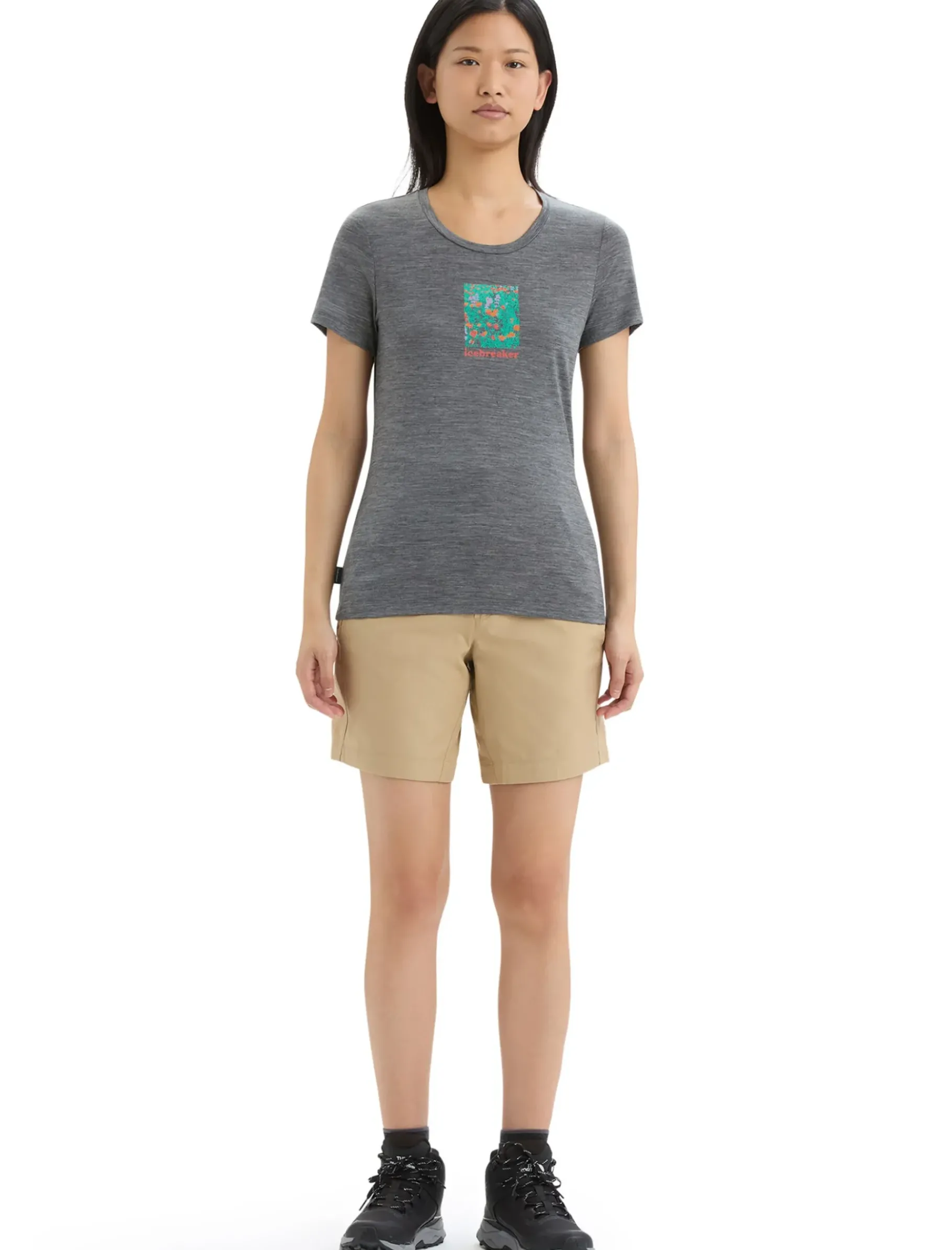 Damen Icebreaker Kurzarmshirts^Merino Tech Lite Ii T-Shirt Wildflower Bloom Damen
