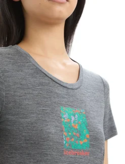Damen Icebreaker Kurzarmshirts^Merino Tech Lite Ii T-Shirt Wildflower Bloom Damen