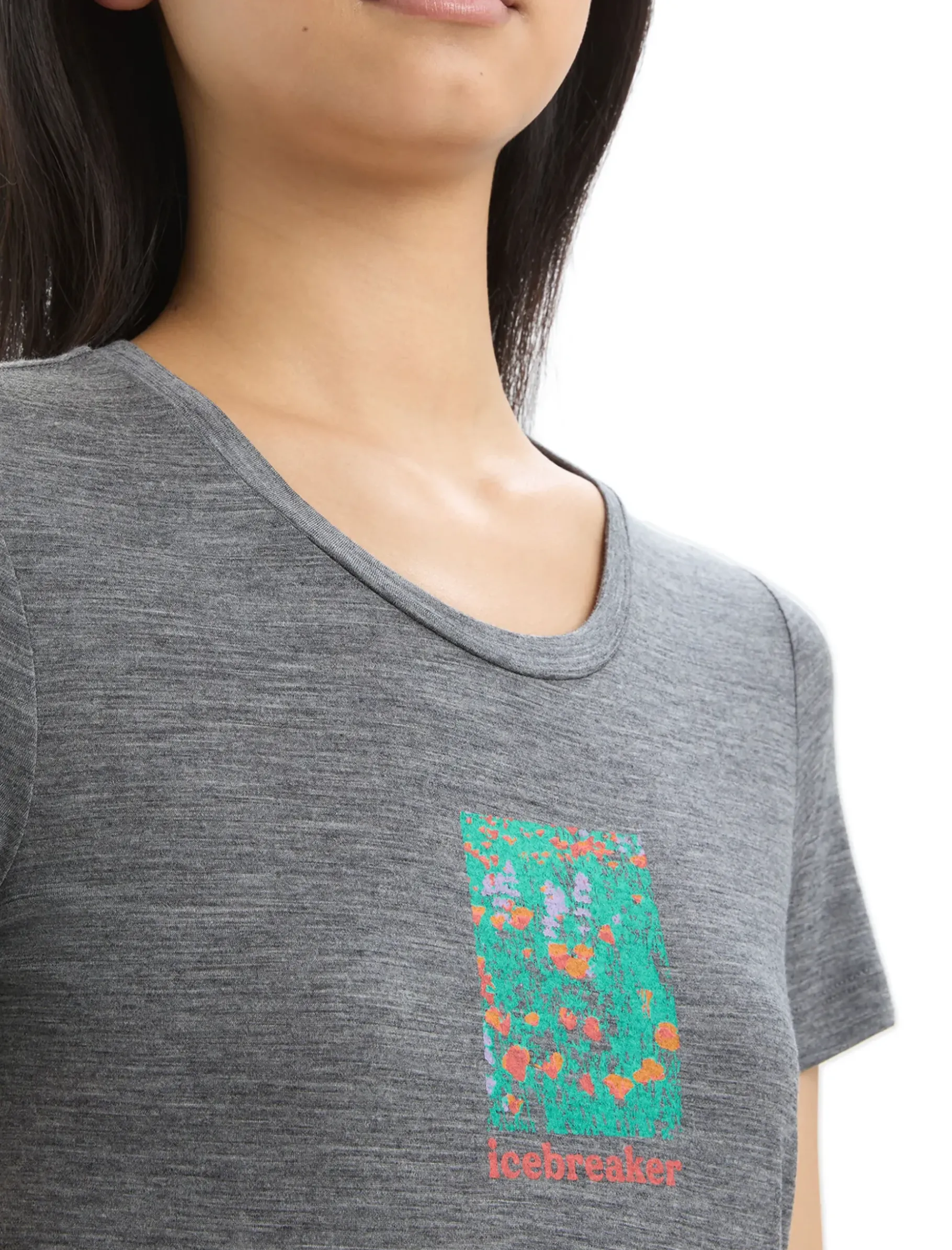 Damen Icebreaker Kurzarmshirts^Merino Tech Lite Ii T-Shirt Wildflower Bloom Damen