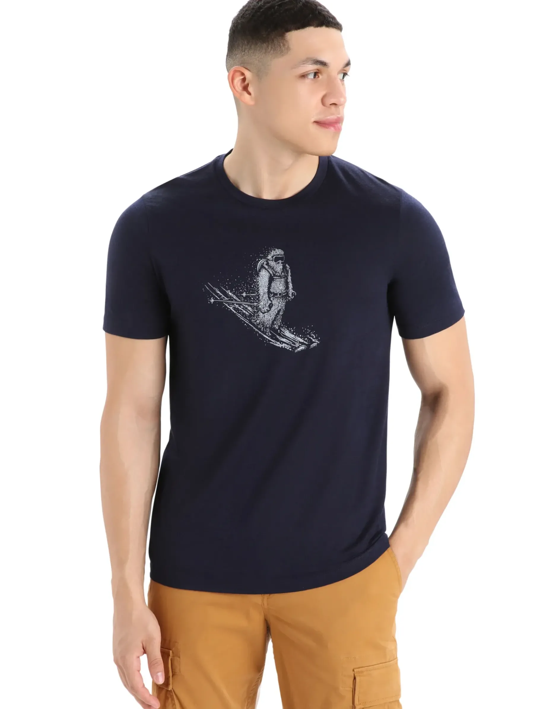 Herren Icebreaker Kurzarmshirts^Merino Tech Lite Ii T-Shirt Skiing Yeti Herren