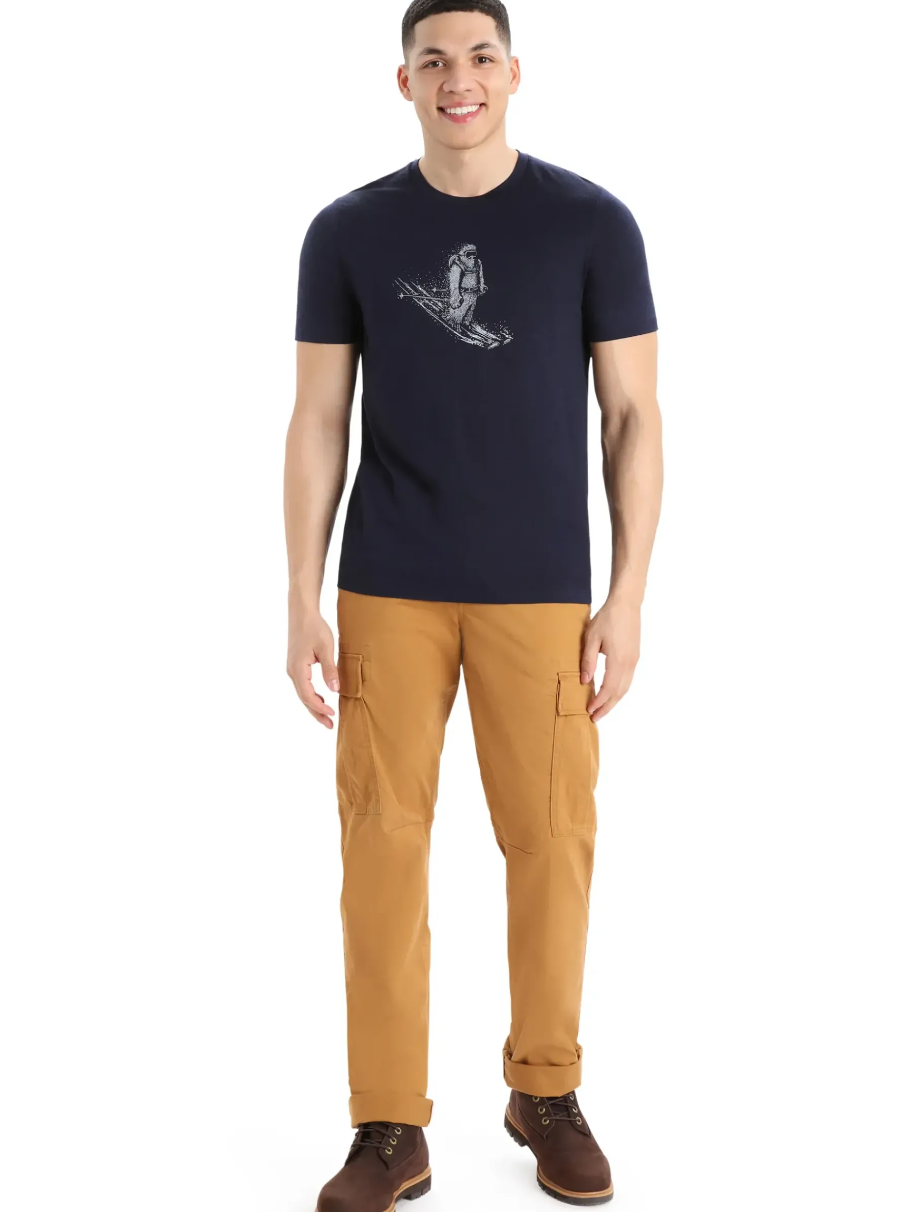 Herren Icebreaker Kurzarmshirts^Merino Tech Lite Ii T-Shirt Skiing Yeti Herren