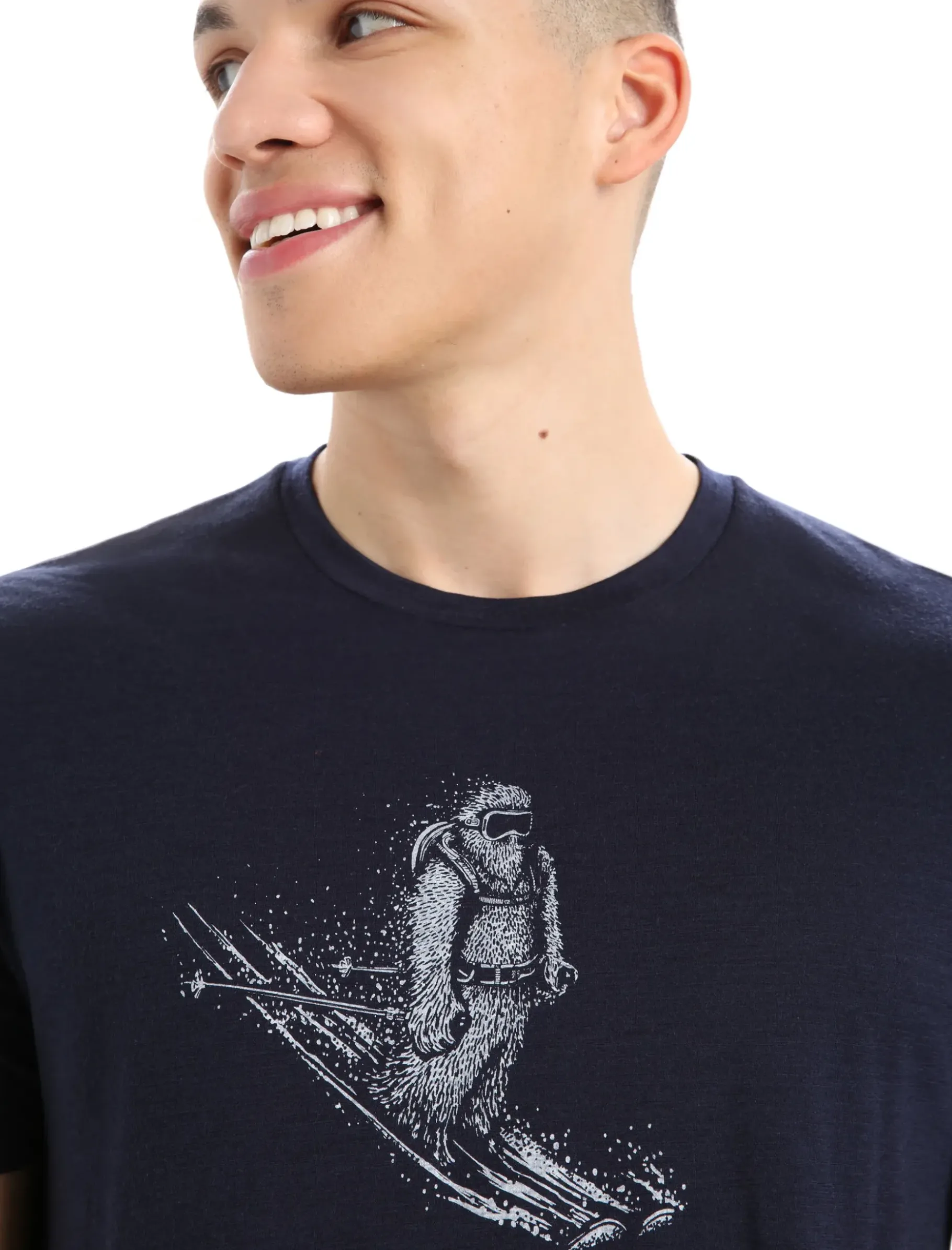 Herren Icebreaker Kurzarmshirts^Merino Tech Lite Ii T-Shirt Skiing Yeti Herren